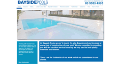 Desktop Screenshot of baysidepools.com.au